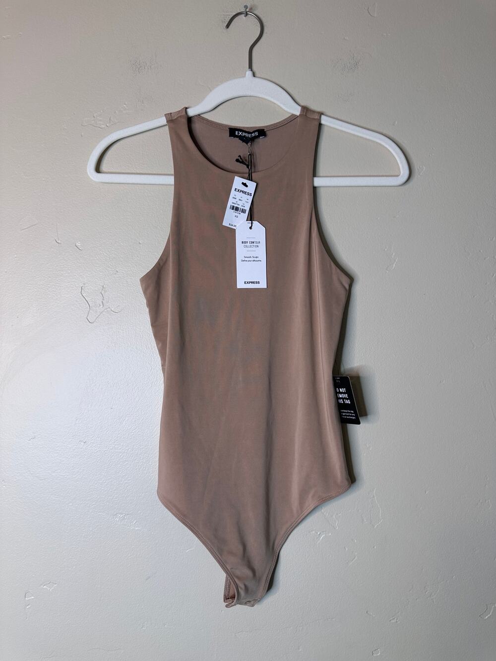 NWT Express Body Contour Silhouette Racerback Bodysuit XS